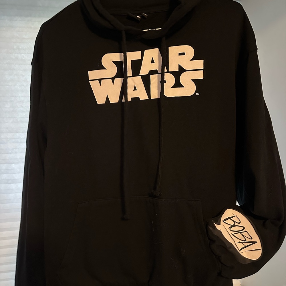 Star Wars Black Hoodie with Bold Logo